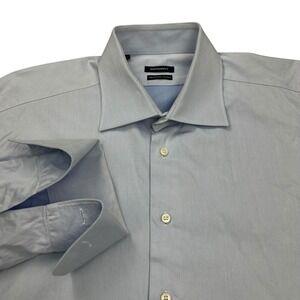 Suitsupply Egyptian Cotton Long‎ Sleeve Dress Shirt Mens Size 43 / 17 Light Blue
